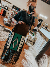 Load image into Gallery viewer, The Emerald Fringe Crossbody